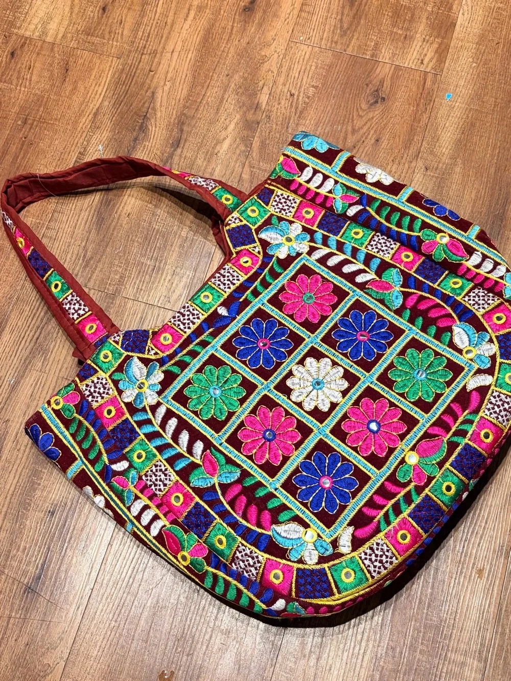 Indian Embroidered Boho Bag-New Never Used